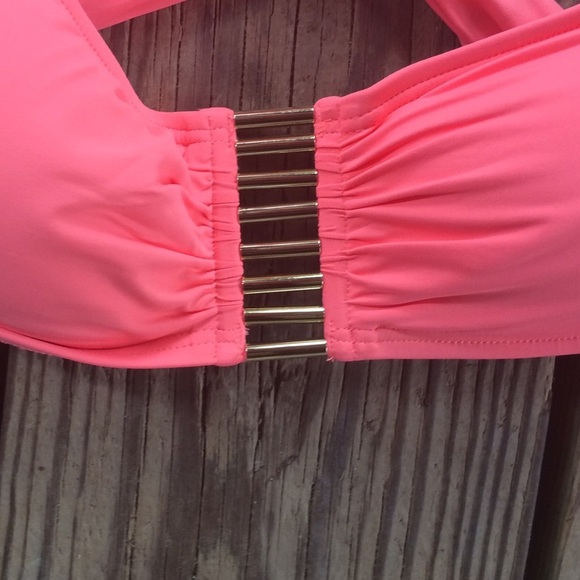 NWT Vince Camuto Pink Bikini Top - Picture 3 of 4
